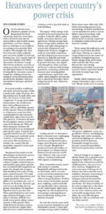 Heatwaves deepen country’s power crisis