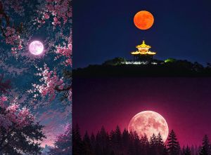 “The Lunar Strawberry at the End of June…”🍓🌕