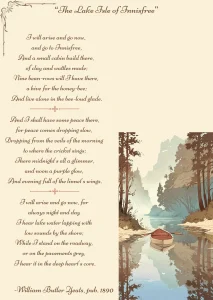 “The Lake Isle of Innisfree” – A Poem Review and Analysis…🛶🏞️